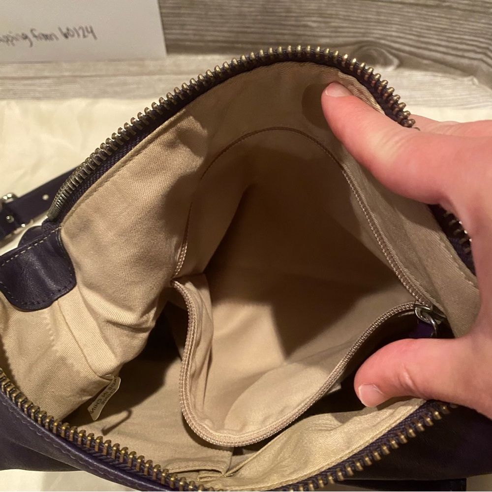 UEC Coach Purple Courtenay Purple Leather Legacy Hobo Bag - Picture 6 of 12